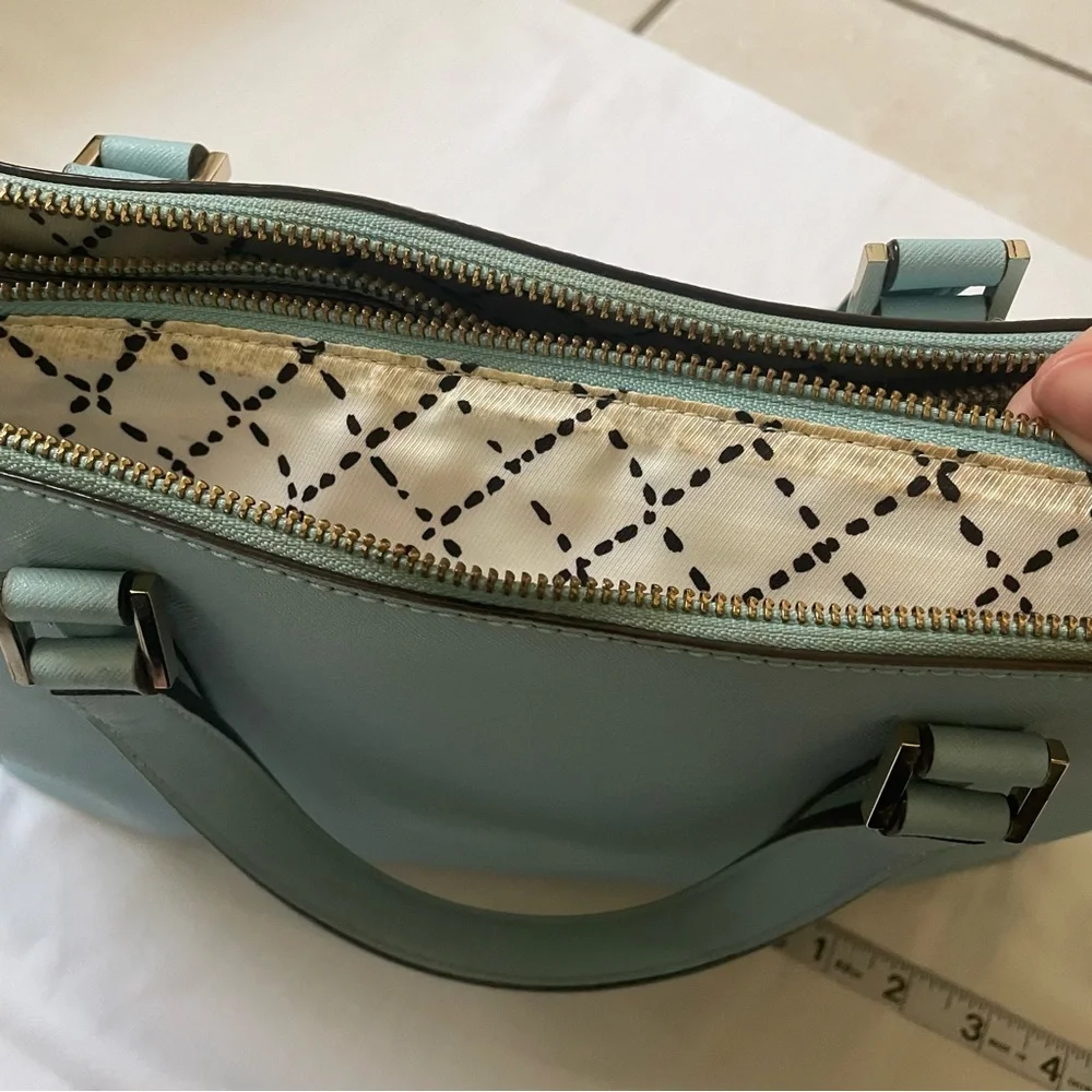 Kate Spade genuine leather mint blue handbag